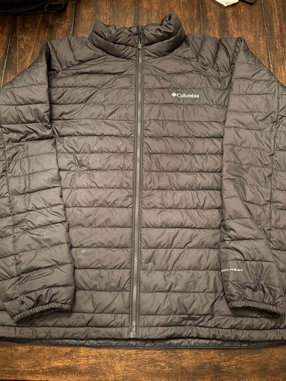 Columbia Omni-Heat Puffer Jacket Size 4X Black Winter Coat